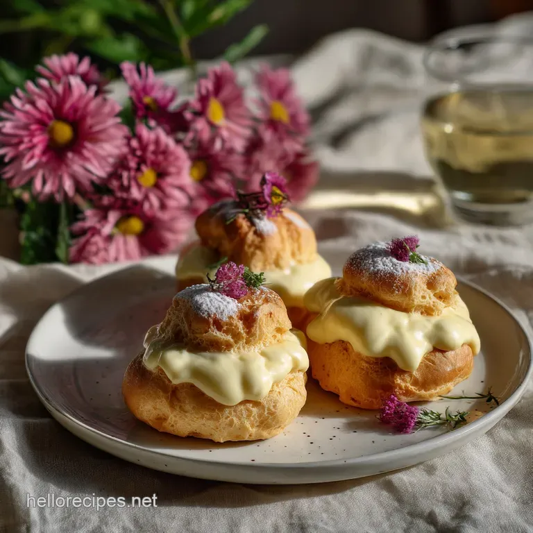Gluten Free Choux Pastry with Vanilla Cream