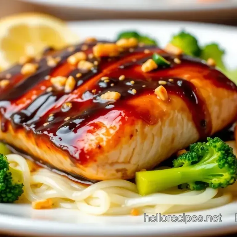 Glazed Salmon with Ginger & Veggies