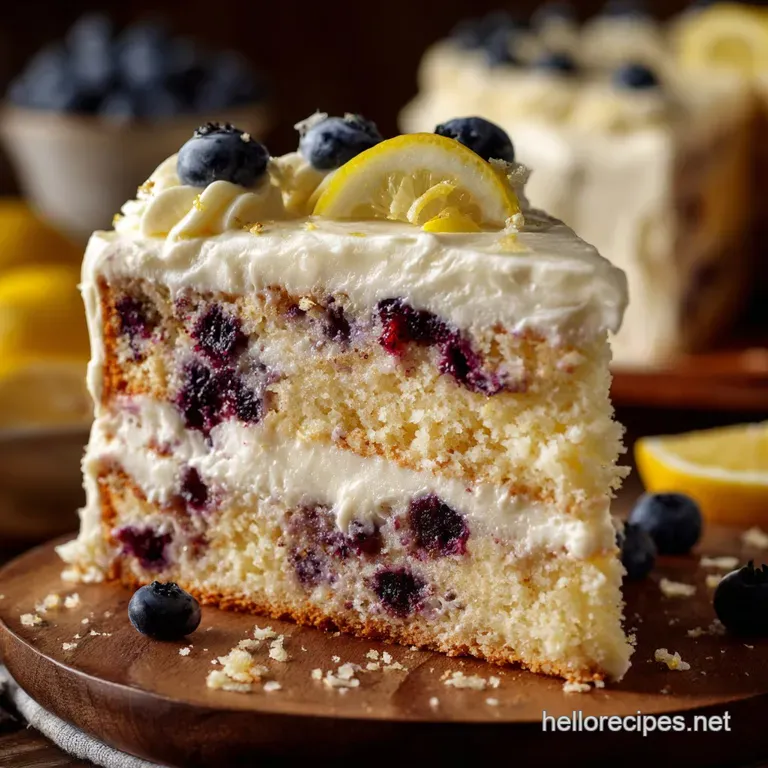 The Glorious Lemon Blueberry Layer Cake with Zesty Buttercream
