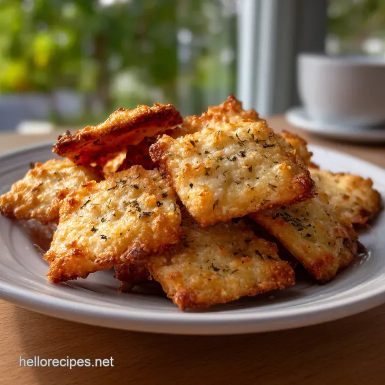 Gluten Free Parmesan Crackers: Intense Umami