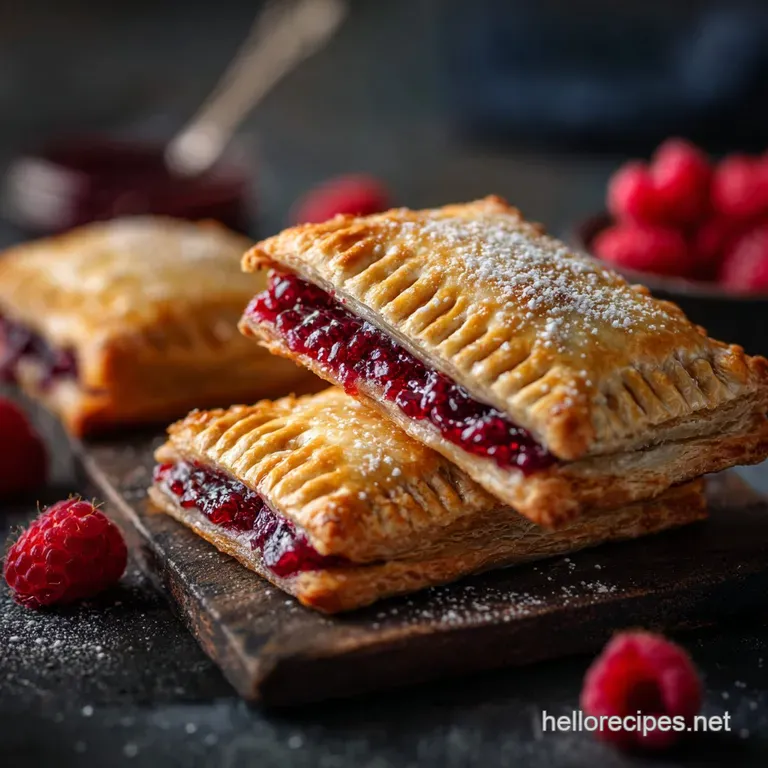 Gluten Free Pop Tarts: the Ultimate Homemade Frosted Raspberry Tarts presentation
