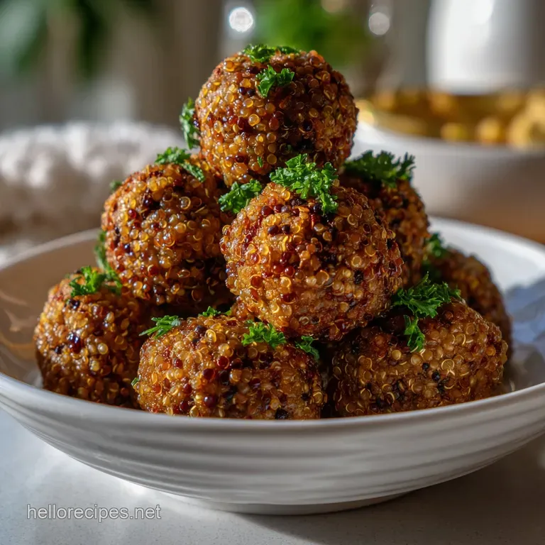 The Perfect Gluten Free Vegetarian Meatballs presentation