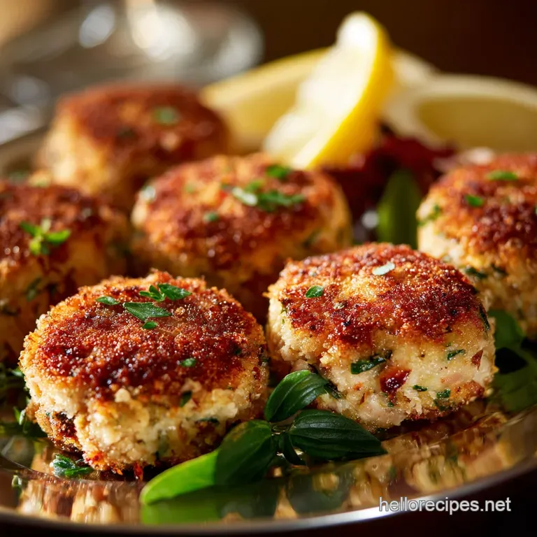 Chicken Cakes: Golden Lemon-Herb Recipe with Zesty Aioli