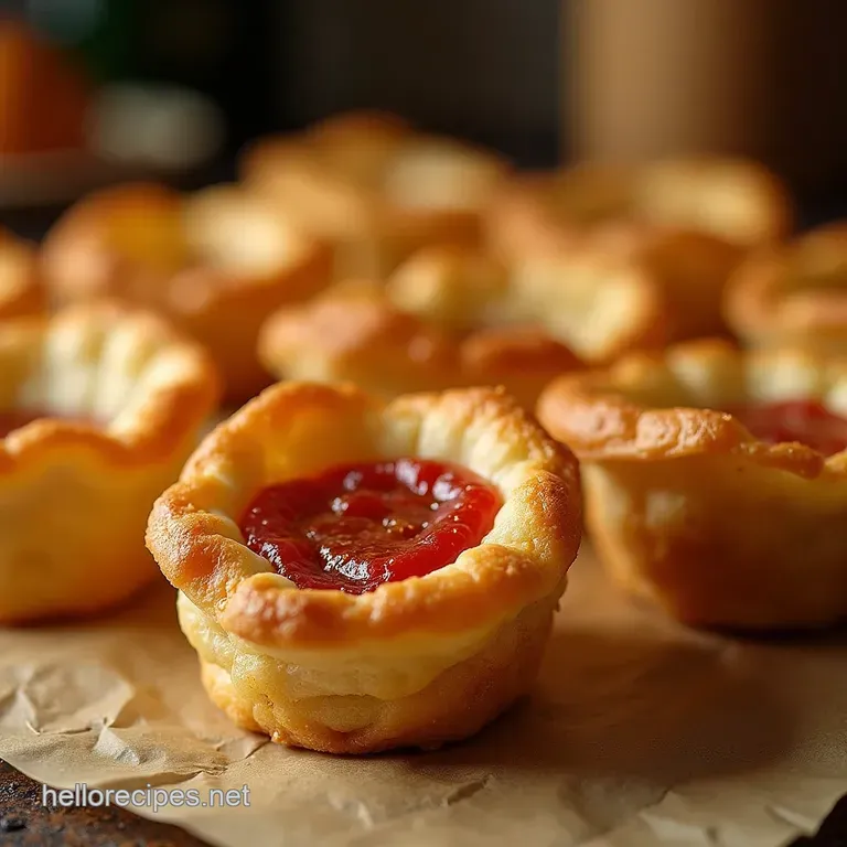 The Ultimate Golden Flake Party Platter Three Savory Puff Pastry Bites presentation