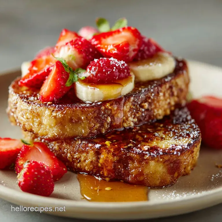 The Goldencrusted Vegan French Toast a Proper Weekend Treat presentation