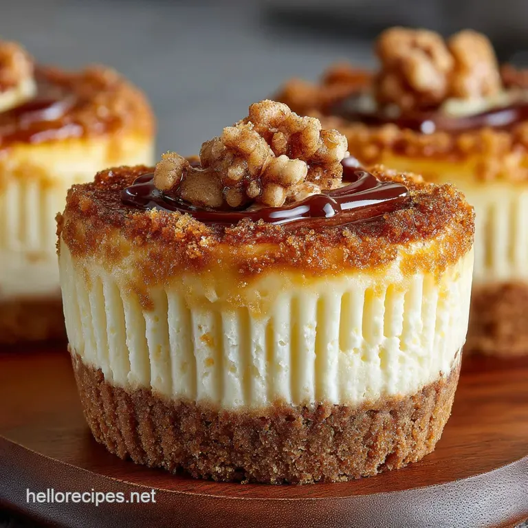 No Fuss New York Dream Cheesecake Cupcakes with Graham Cracker Swirl presentation