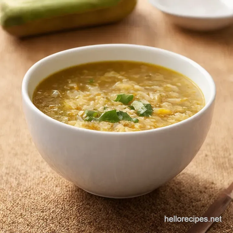Grandmas Garden Veggie Broth Soup presentation