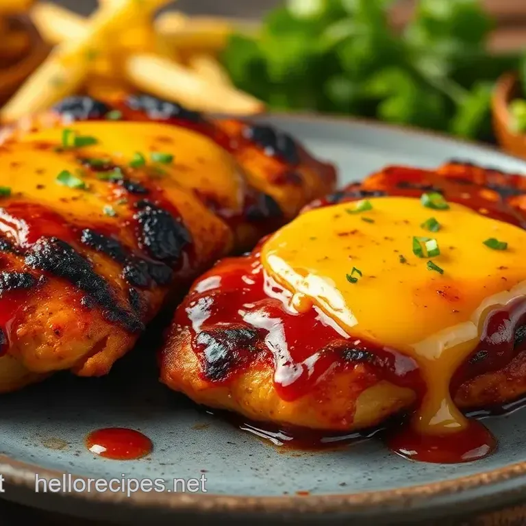 Grilled BBQ Chicken Cheese Delight
