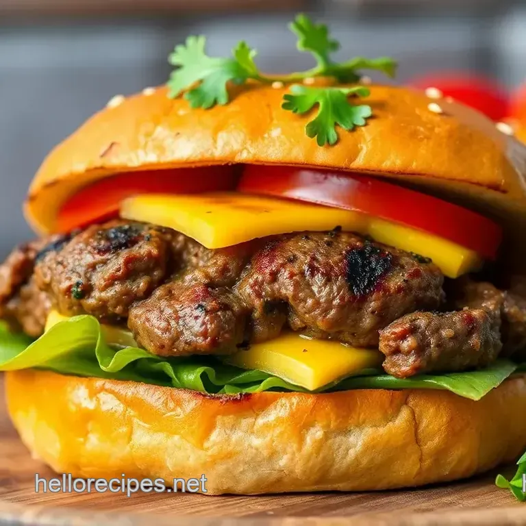 Ultimate Grilled Beef Burger - Quick &amp Delicious Treat: 5 Flavorful Secrets!