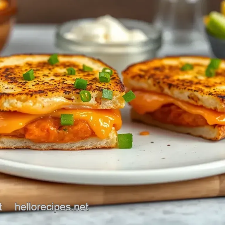 Grilled Cheese Buffalo Chicken Delight
