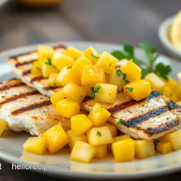 Grilled Cobia with Tropical Mango Salsa