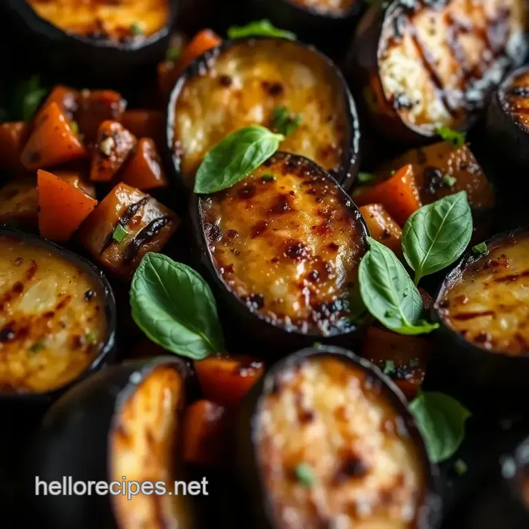 Grilled Eggplant: A Flavorful Plant-Based Delight presentation