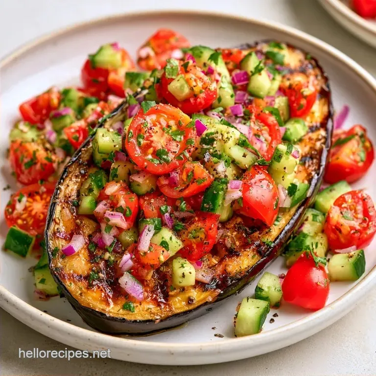 Grilled Eggplant Salad: Mediterranean Style