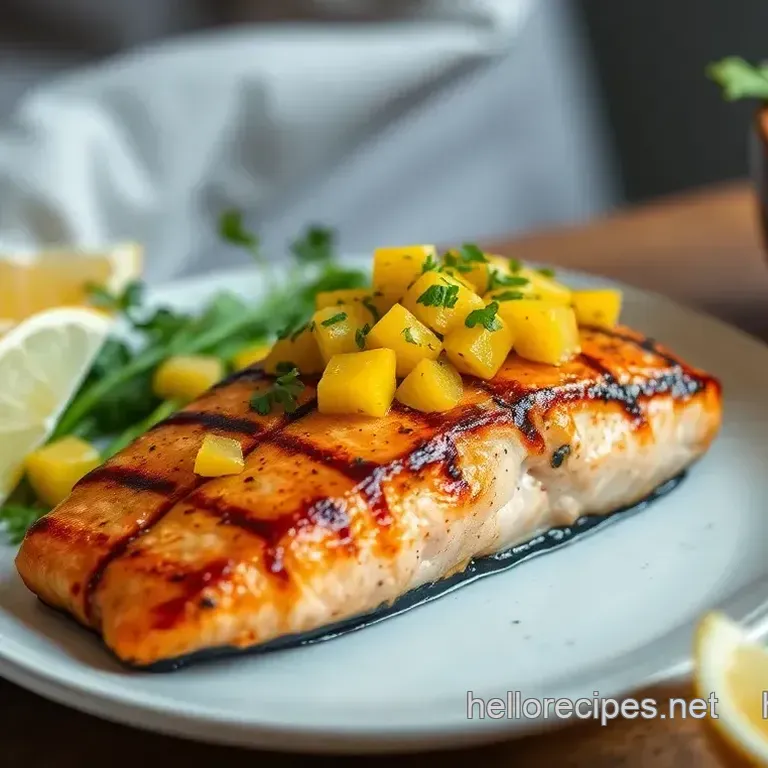 Grilled Salmon with Mango Salsa