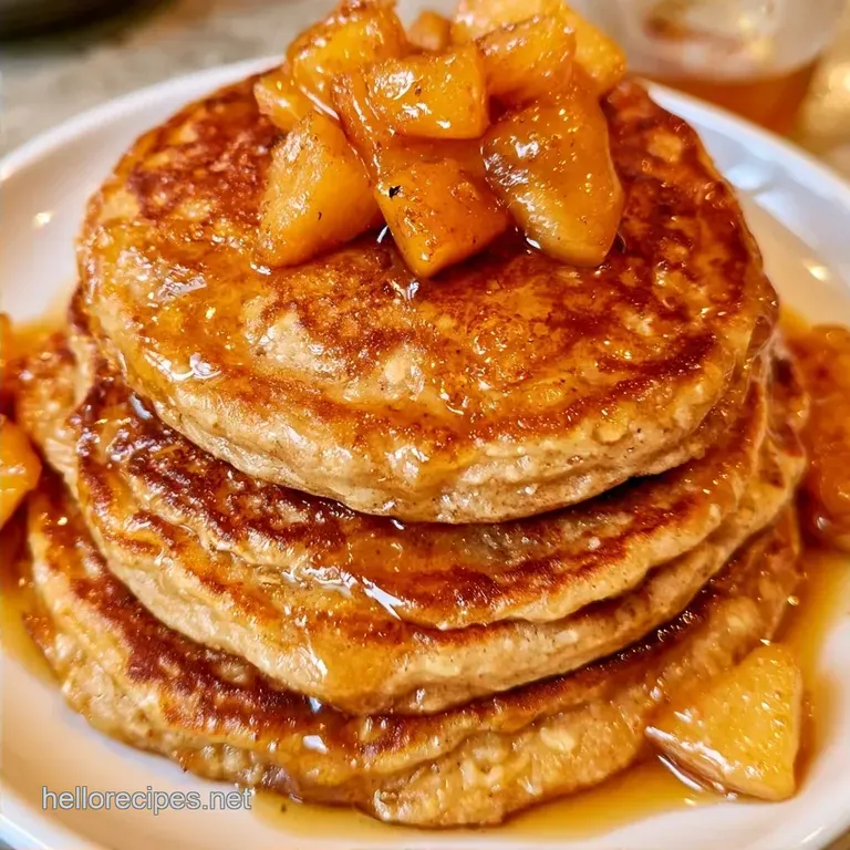 Healthy Apple Pancakes with Oats