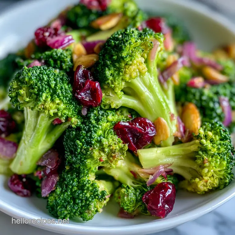 Healthy Broccoli Salad Side: Greek Yogurt Base