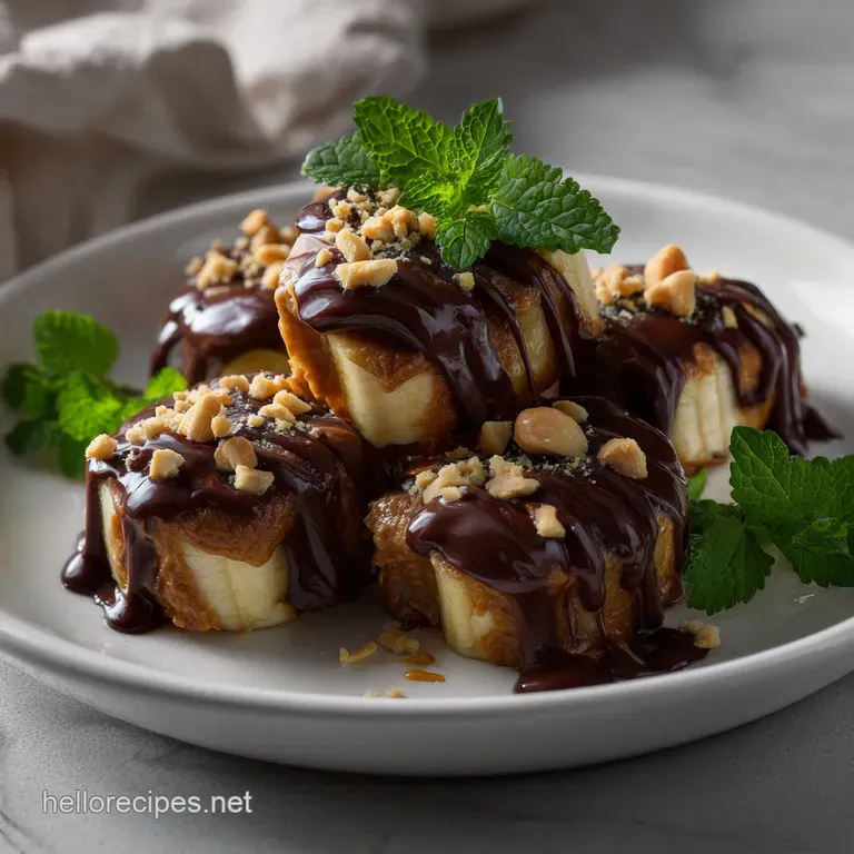 ChocolateDipped Peanut Butter Banana Bites Healthy: No Sugar Added
