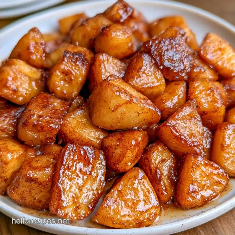 Healthy Skillet Cinnamon Apples