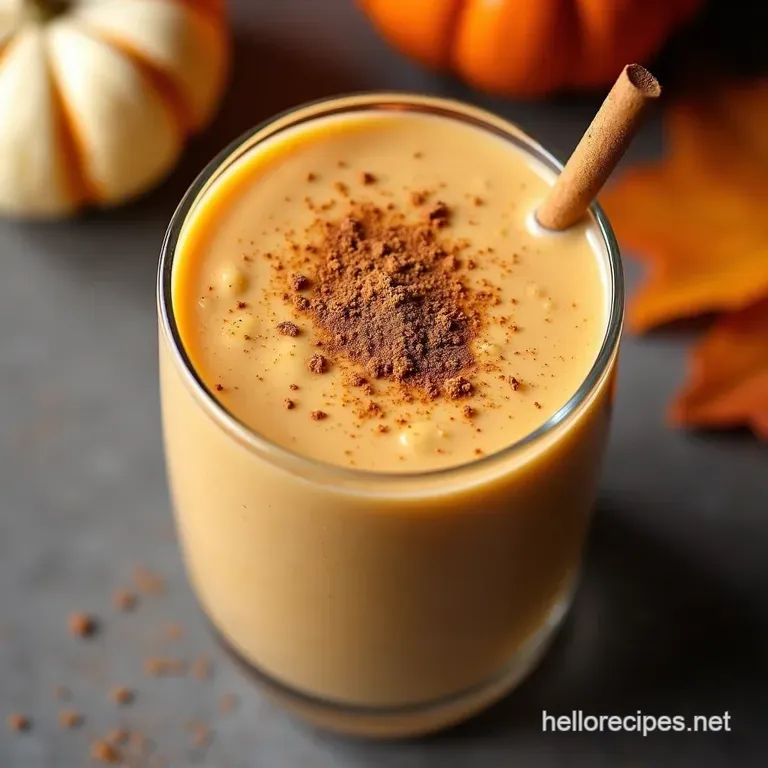 The Autumn GlowUp Creamy Spiced Pumpkin Pie Smoothie