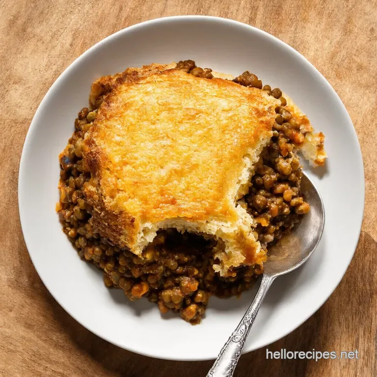 Hearty Brown Lentil Shepherdless Pie