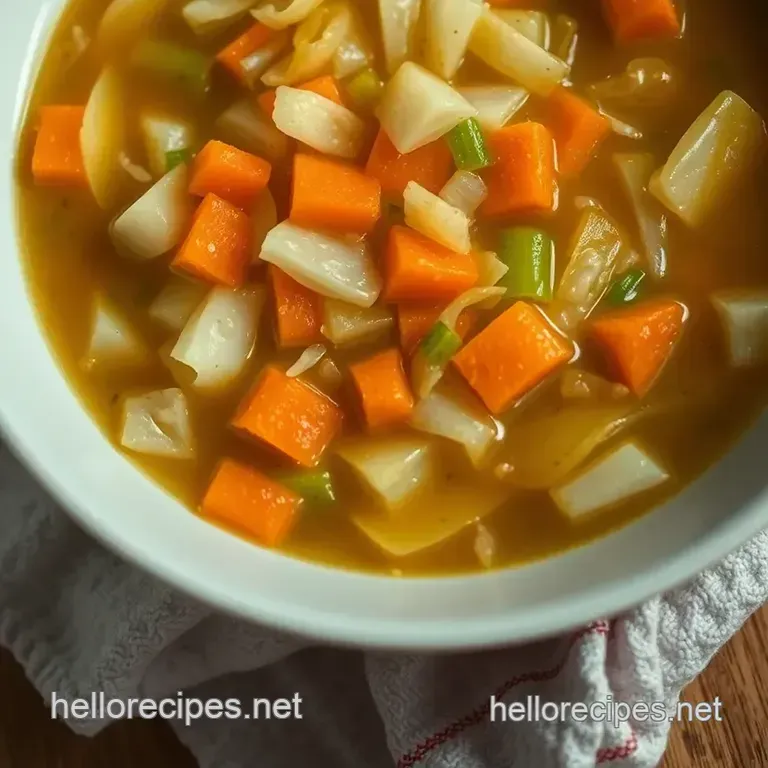 Hearty Cabbage Soup: a Bowlful of Comfort presentation