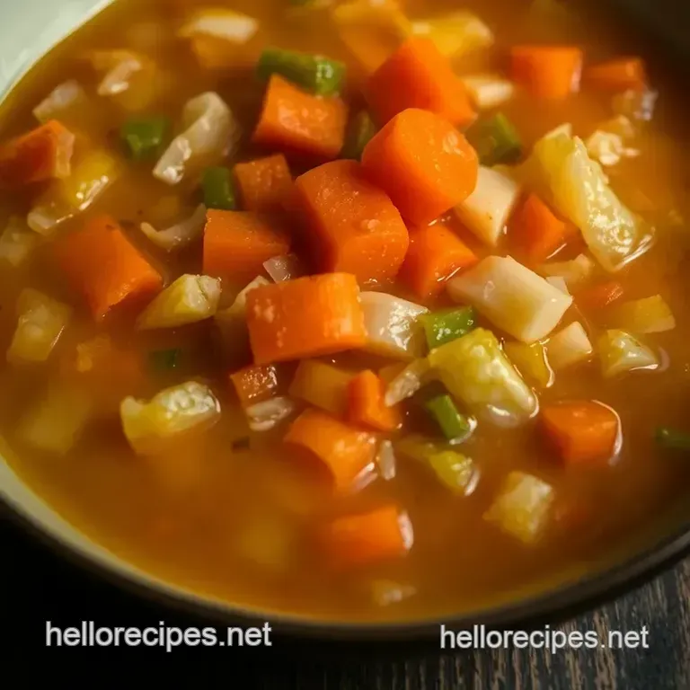 Hearty & Healing Cabbage Soup presentation