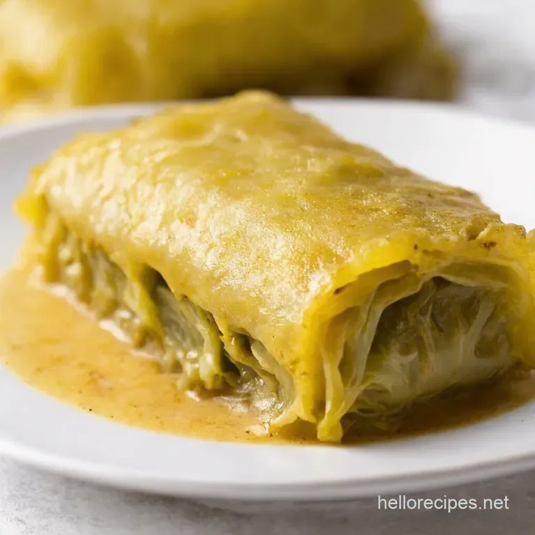 Hearty Homemade Cabbage Rolls Golabki in Tomato Sauce