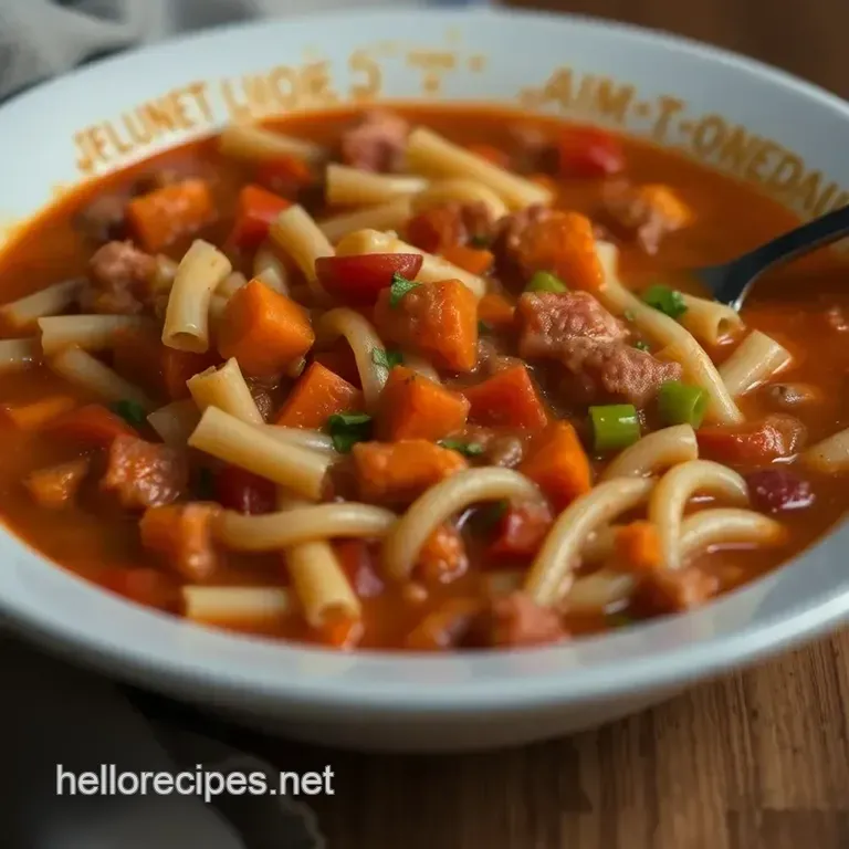 Hearty Pasta Fagioli Soup: a Classic Italian Comfort Dish presentation