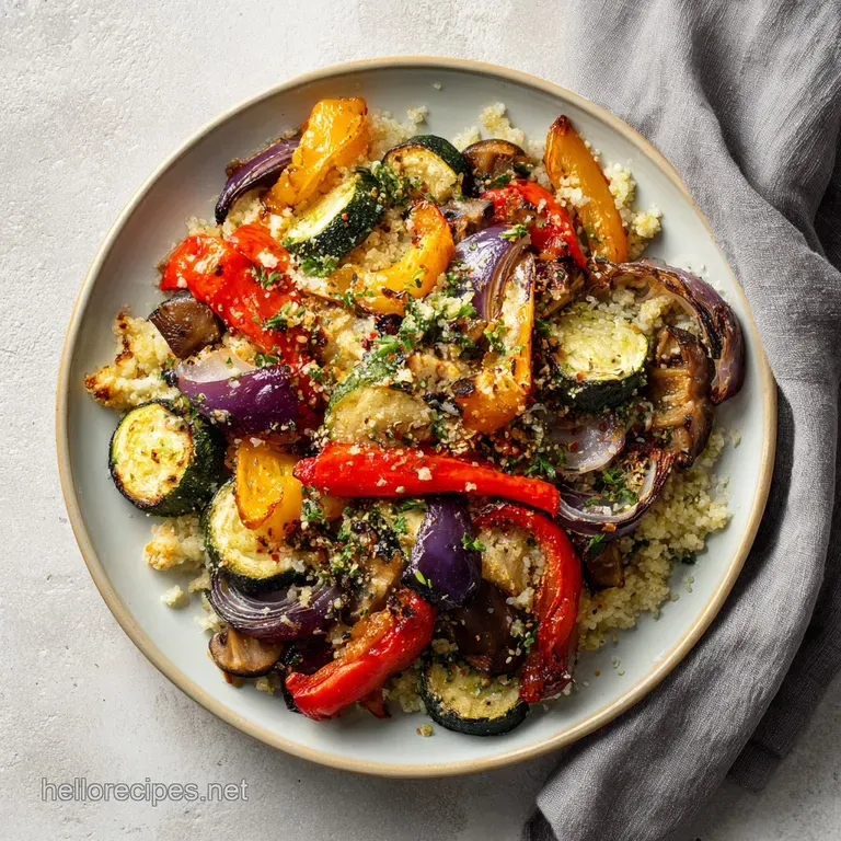 Hearty Roasted Veggie Salad with Feta