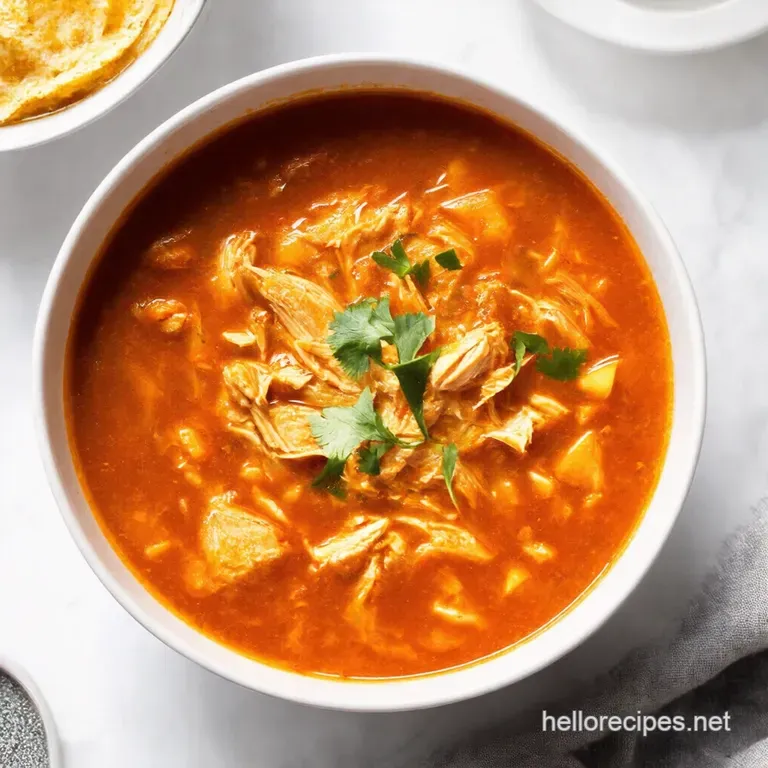 Hearty Stove Top Chicken Tortilla Soup