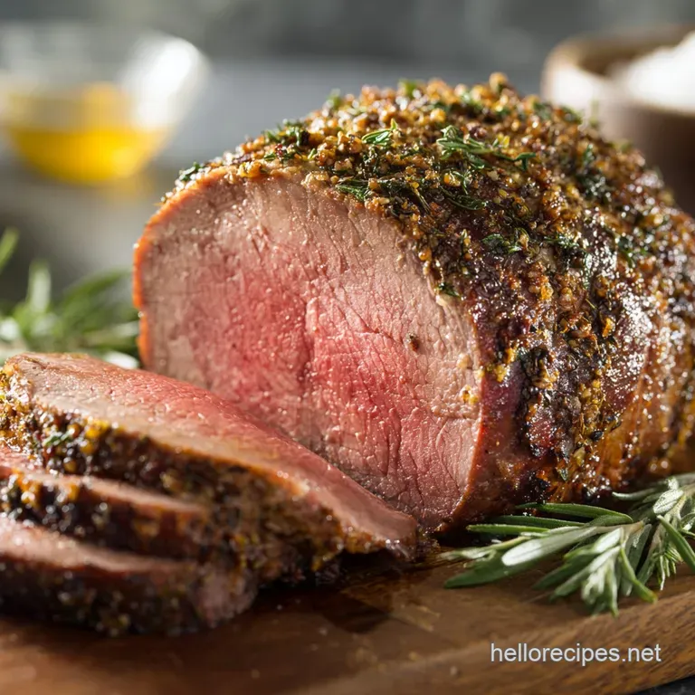 Top Round Roast: Herb-Crusted Juicy
