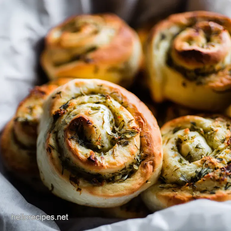 Herb Garlic Swirl Rolls