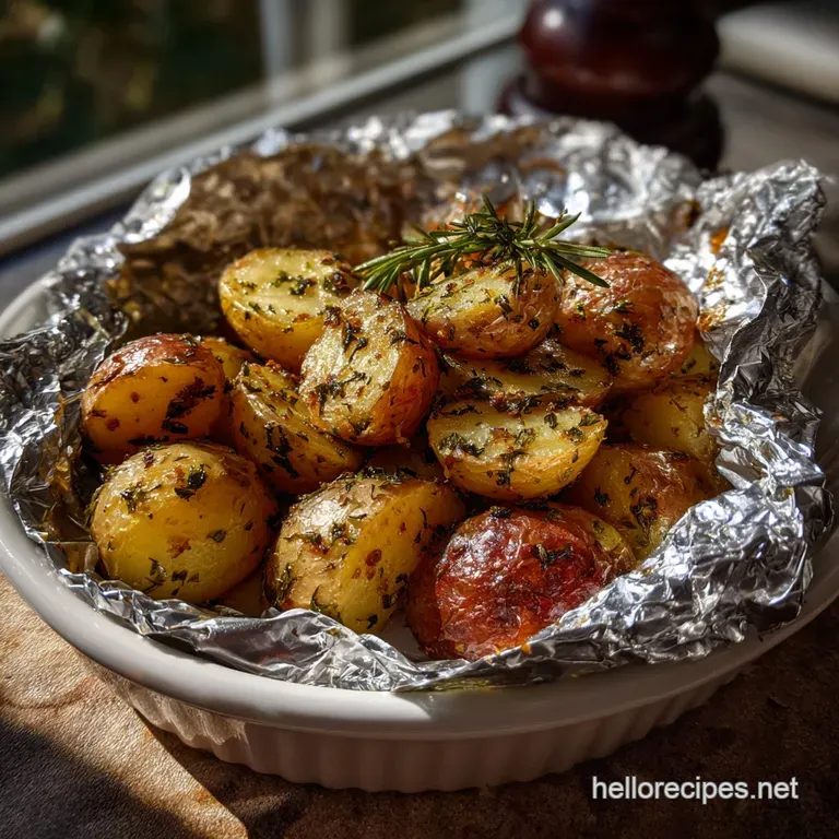 Herb-Seasoned Grilled Potatoes in Foil