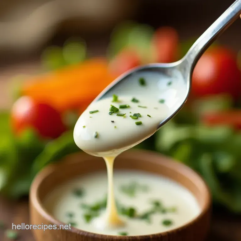 The Real Deal Creamy Tangy Homemade Buttermilk Ranch Dressing presentation