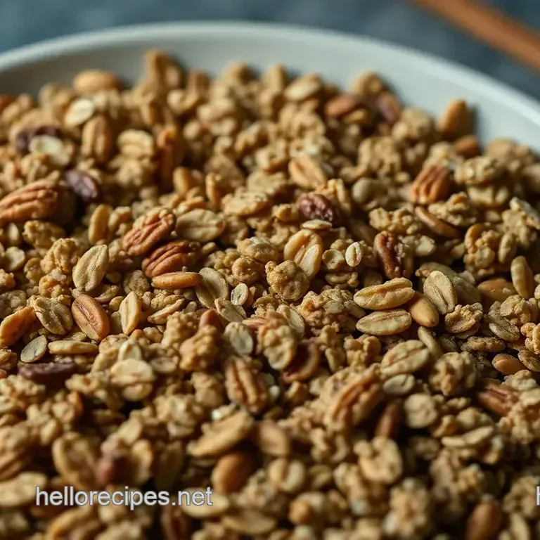 Homemade Crunchy Oatmeal Raisin Granola