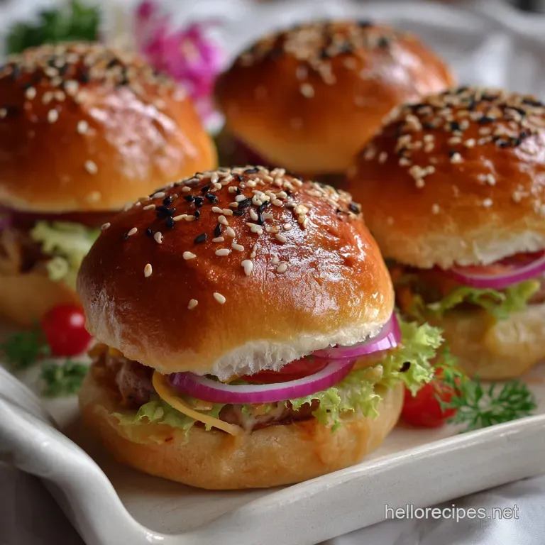 Homemade Mini Burger Buns Recipe: Fluffy Results