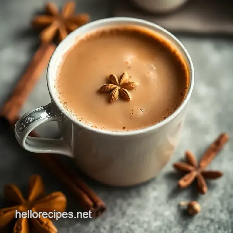 Homemade Spiced Chai Latte: a Warm Hug in a Cup presentation
