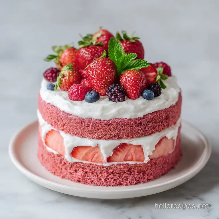 Strawberry Layer Cake: Moist and Vibrant