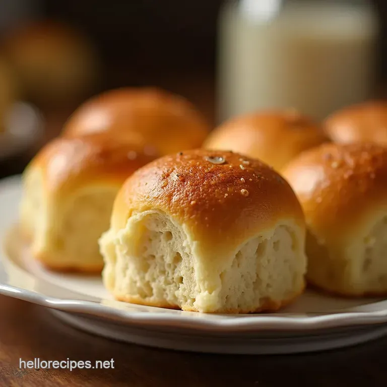The Goldencrusted Cloudsoft Honey Butter Dinner Rolls presentation