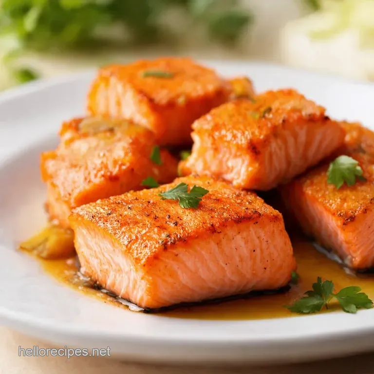 Honey Garlic Salmon Bites Posh Pub Grub