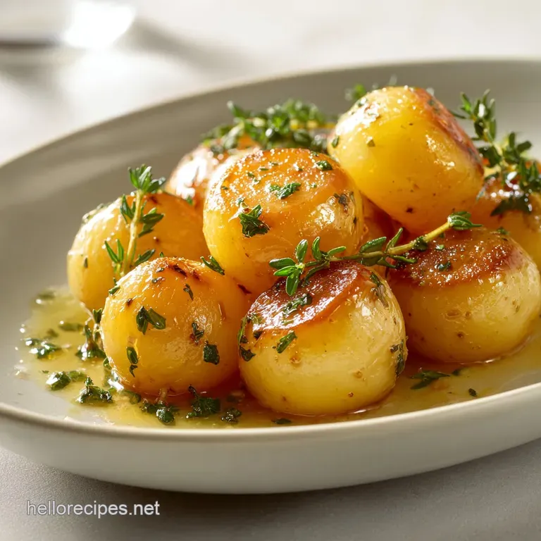 Cooked Turnips: Honey Glazed Roasted Turnips presentation