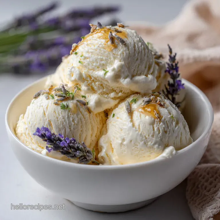 Lavender Ice Cream: Velvet Dream Honey-Kissed Base