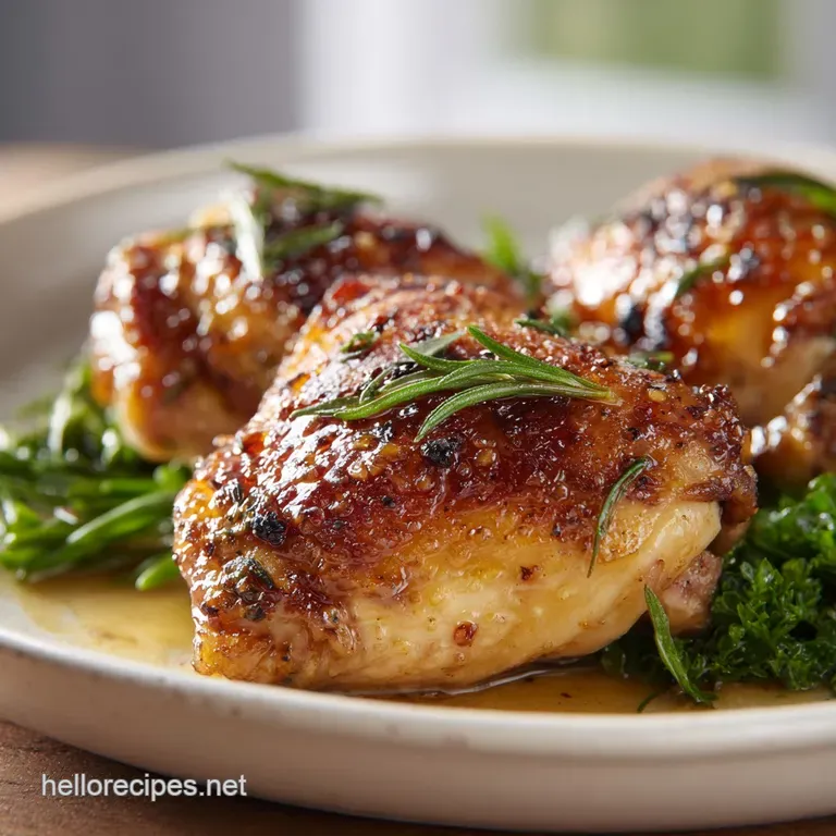 Honey Mustard Chicken with Velvety Glaze