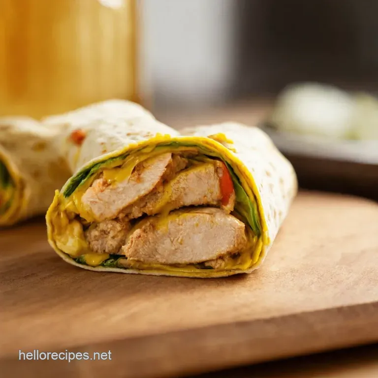 Honey Mustard Chicken Wraps Your Weekday Lunch Sorted presentation