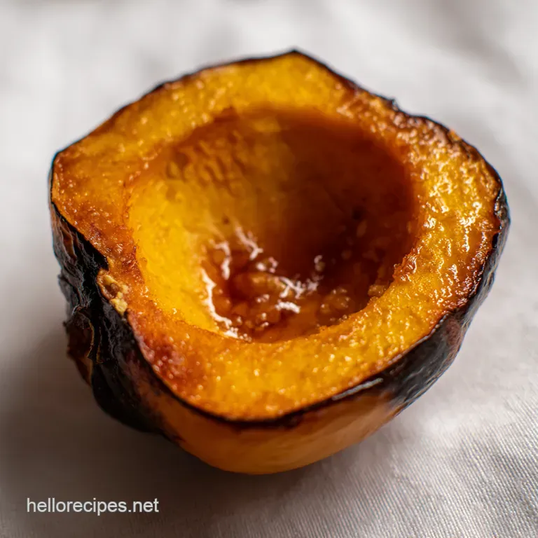 Honeyroasted Acorn Squash with Cinnamon Pecans presentation