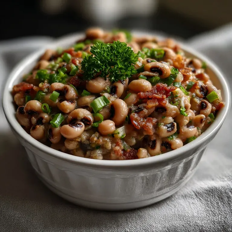 Black Eyed Peas Recipe: Classic Southern Hoppin John presentation