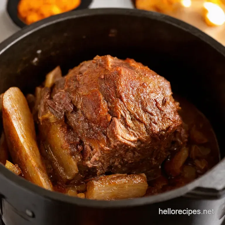 Instant Pot French Onion Pot Roast Boeuf Bourguignons American Cousin presentation