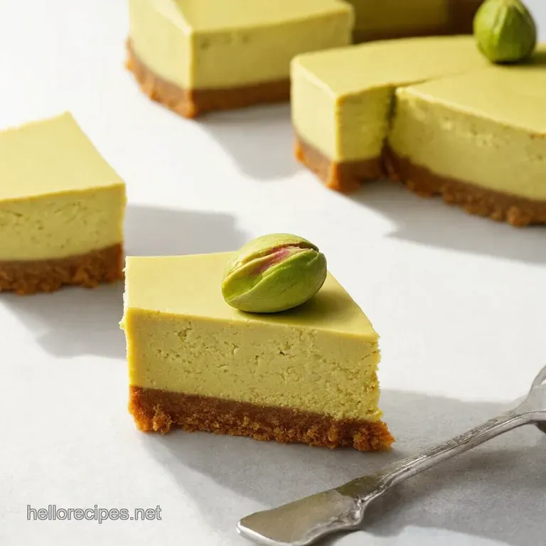 Irresistible Pistachio Coffee Mini Cheesecakes