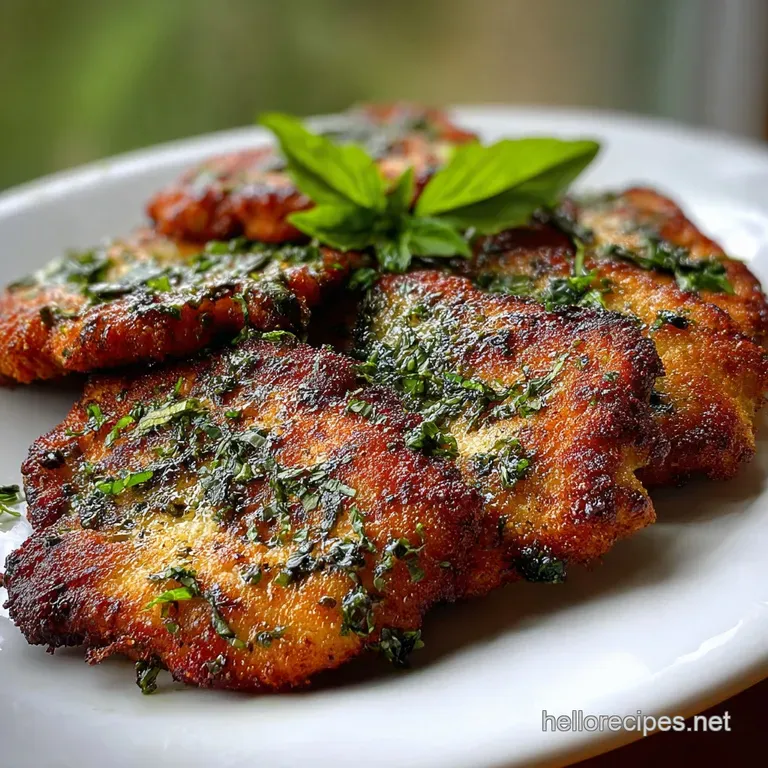 Italian Basil Chicken Cutlets