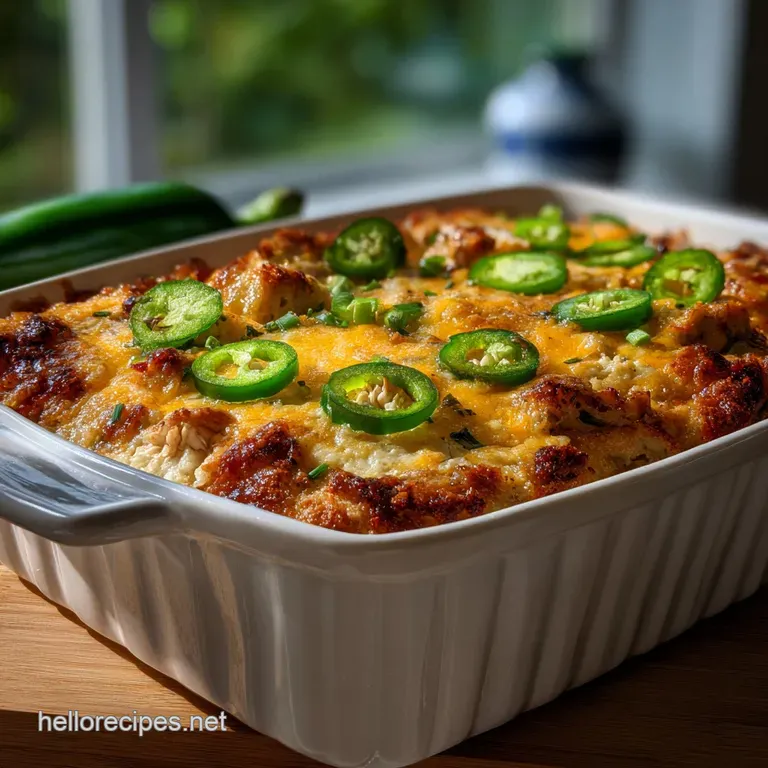 Jalapeno Chicken Casserole: Velvety Cream Sauce